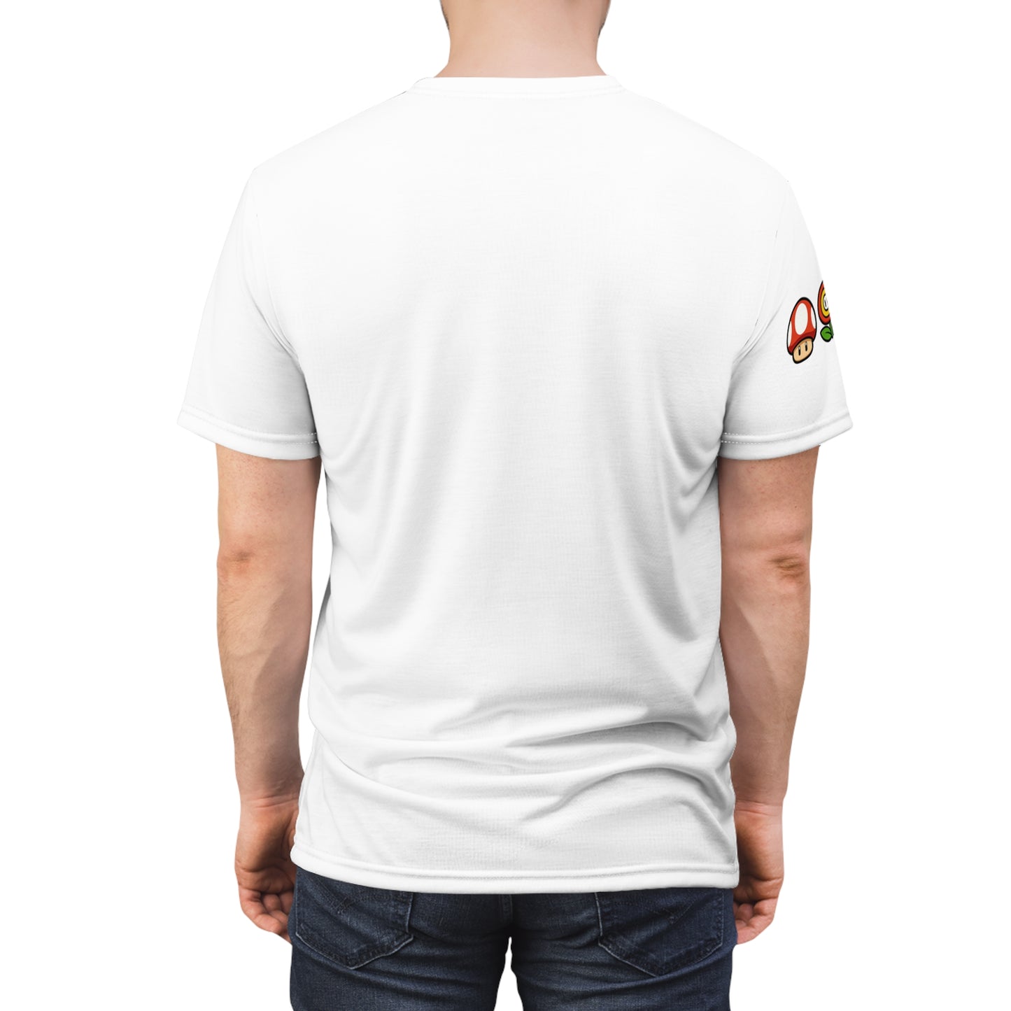 Unisex Peach Character Tee - Fun Casual Wear, Gaming Apparel, Birthday Gift, Retro Style, Everyday T-Shirt
