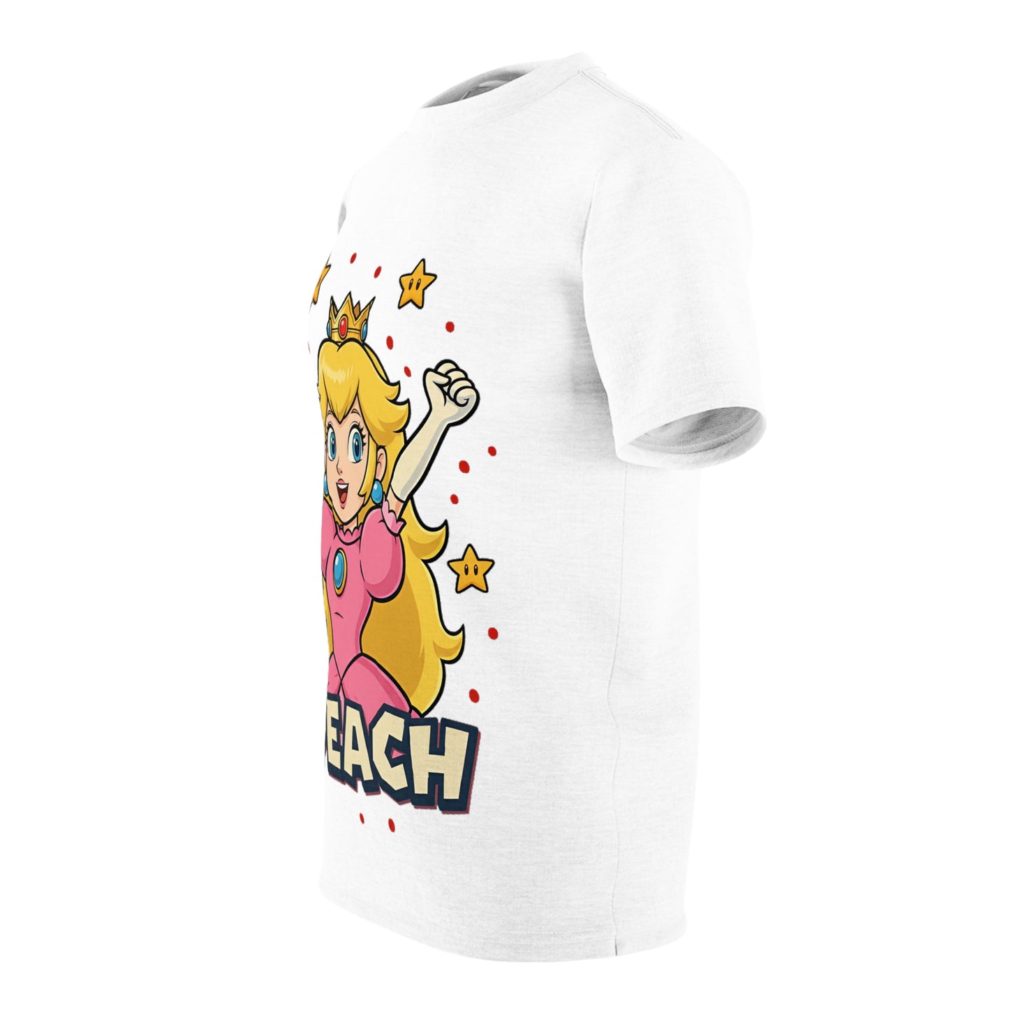Unisex Peach Character Tee - Fun Casual Wear, Gaming Apparel, Birthday Gift, Retro Style, Everyday T-Shirt
