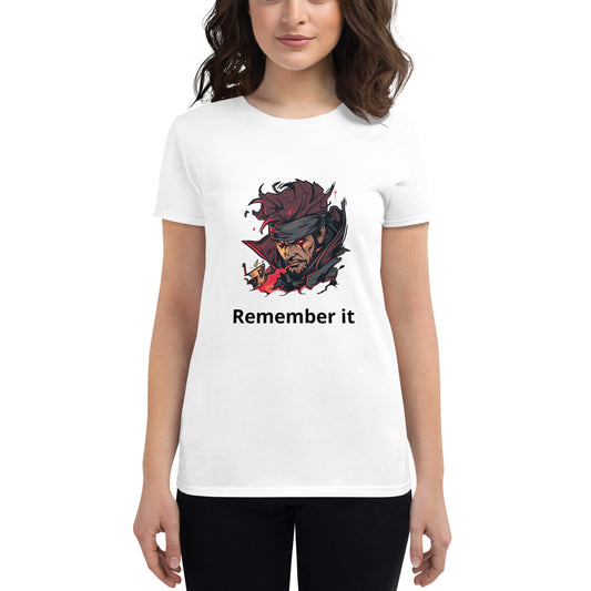 Xmen 97 - Gambit - Remeber It - Women's short sleeve t-shirt